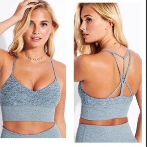Alo Alosoft Lavish Bra in Blue Haze Heather S